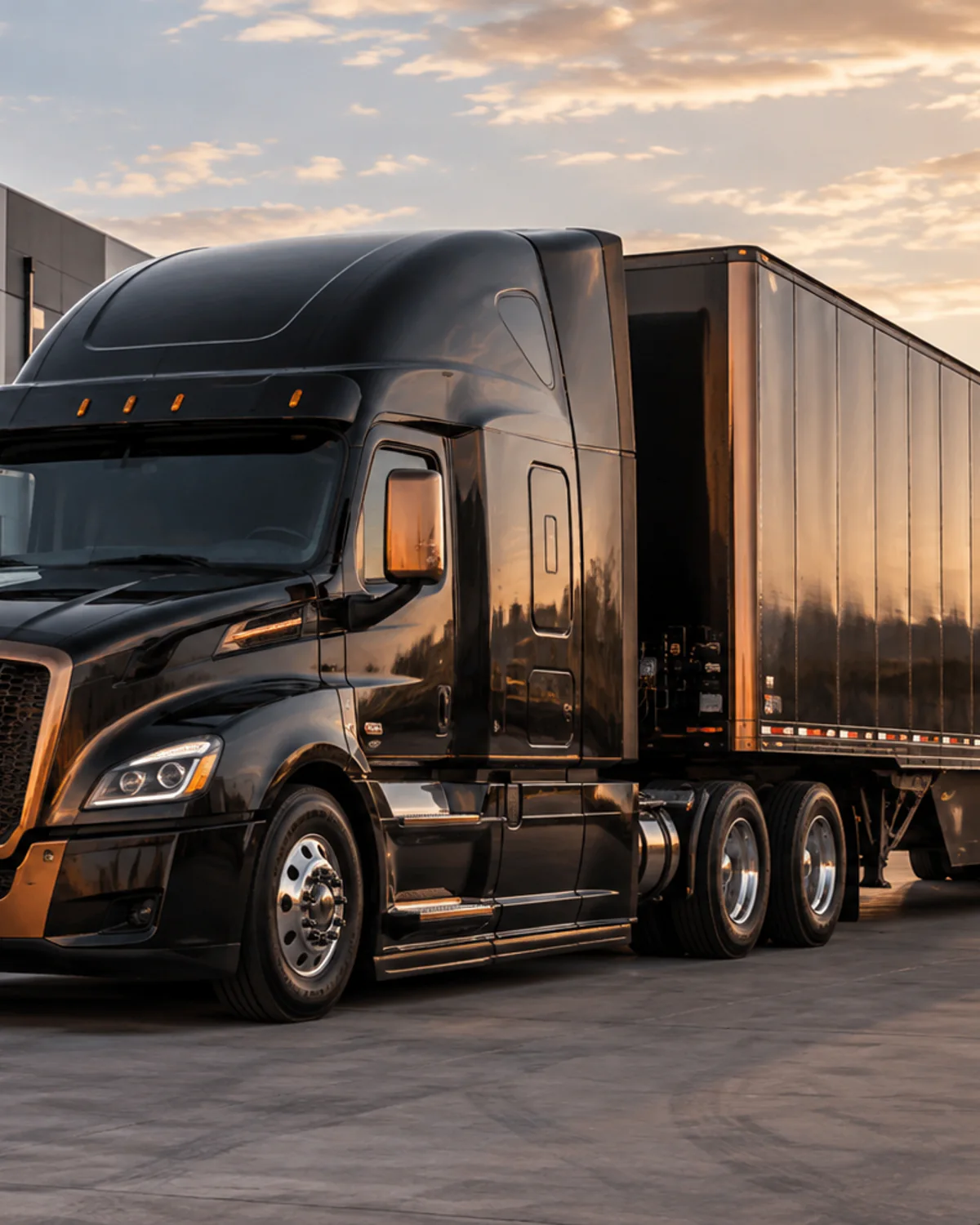 Supporting freight scene for commercial trucking services planning